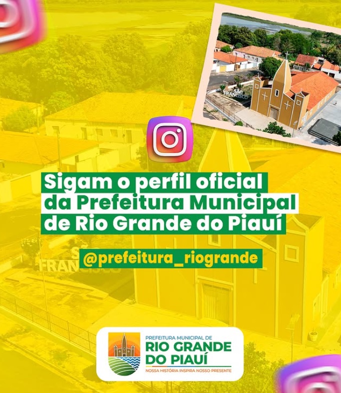  Siga a nossa rede social da Prefeitura e acompanhe tudo o que acontece no nosso município